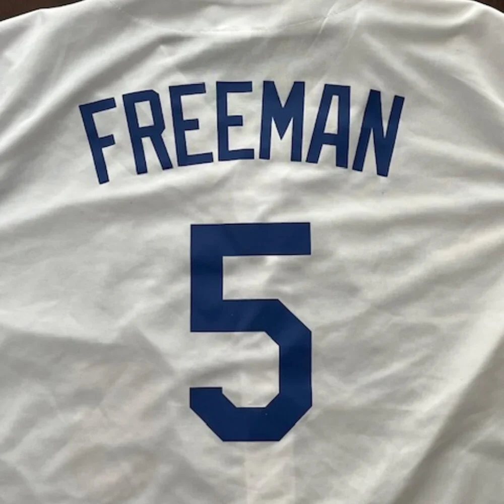 LA Dodgers Bank of America Mens XL Freddie Freeman #5 White Jersey - Picture 8 of 8